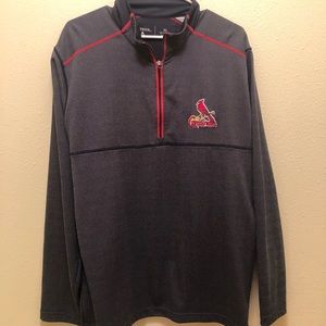 Mens-St. Louis Cardinals 1/4zip pull over-XLarge